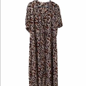 Time And Tru Animal Print Kimono Size Large